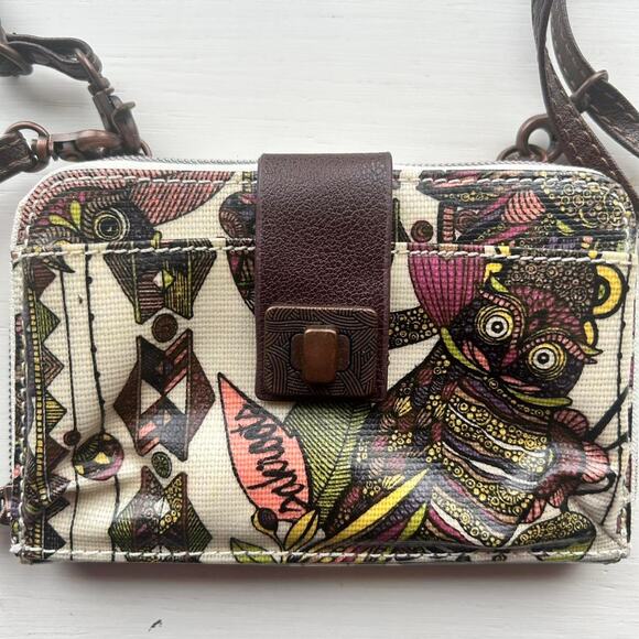 Sakroots Handbags - Sakroots mini owl cute multi colored Cross Body‎ Bag